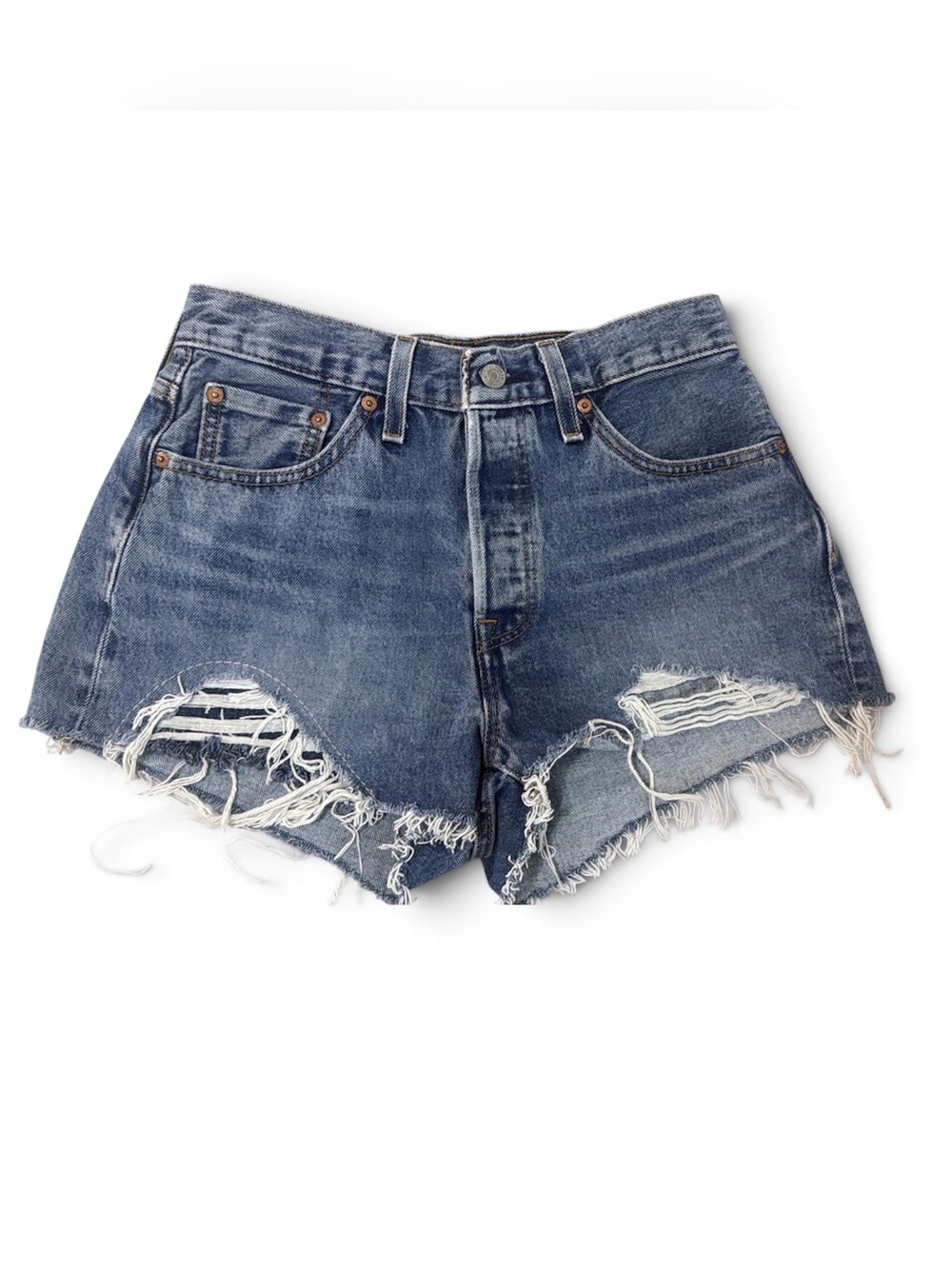 Levi’s Distressed Denim Shorts